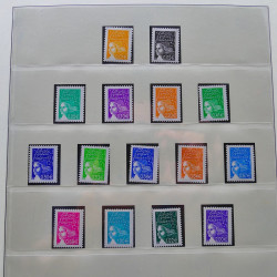 Collection timbres de France 1998-2005 neuf** complet en album.