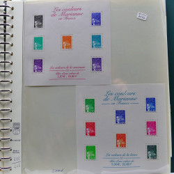 Collection timbres de France 1998-2005 neuf** complet en album.