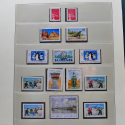 Collection timbres de France 1998-2005 neuf** complet en album.