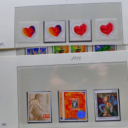 Collection timbres de France 1998-2005 neuf** complet en album.