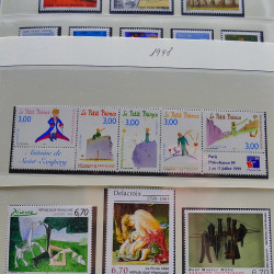 Collection timbres de France 1998-2005 neuf** complet en album.