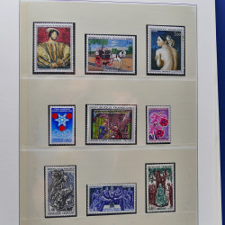 Collection timbres de France 1967-1981 neuf** en album.