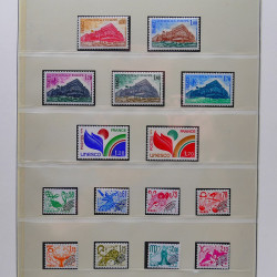 Collection timbres de France 1967-1981 neuf** en album.