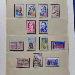 Collection timbres de France 1967-1981 neuf** en album.