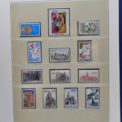 Collection timbres de France 1967-1981 neuf** en album.