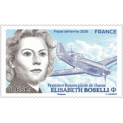 Timbre poste aérienne Elisabeth Boselli en feuillet de France N°FA6 neuf**.
