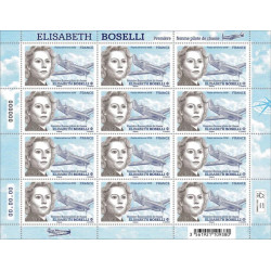 Timbre poste aérienne Elisabeth Boselli en feuillet de France N°FA6 neuf**.