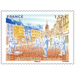 Timbre Peintres de rue en feuillet de France N°F213 neuf**.