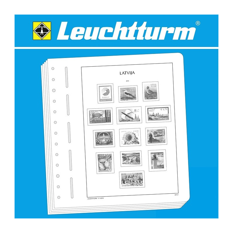 Leuchturm feuilles préimprimées SF Lettonie 2025.
