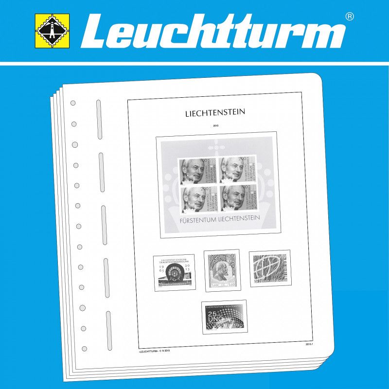 Leuchtturm feuilles préimprimées SF Liechtenstein 2025.