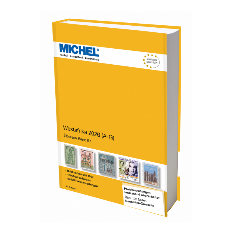Catalogue Michel timbres Afrique de l'Ouest 2026 volume 1.