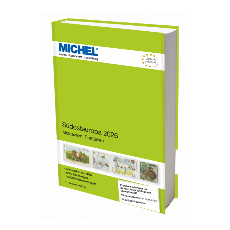 Catalogue de cotation Michel timbres d'Europe du Sud Est 2026.