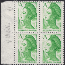 Marianne de Liberté timbre N°2423c variété sans bloc de 4 neuf**.