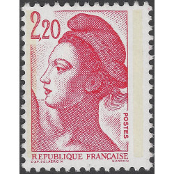 Marianne de Liberté timbre N°2376c papier couché neuf**.