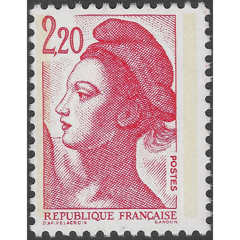 Marianne de Liberté timbre N°2376c papier couché neuf**.