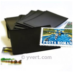 Pochettes noires 146 x 149 mm pour Bloc de 4 timbres Philatec 1964.