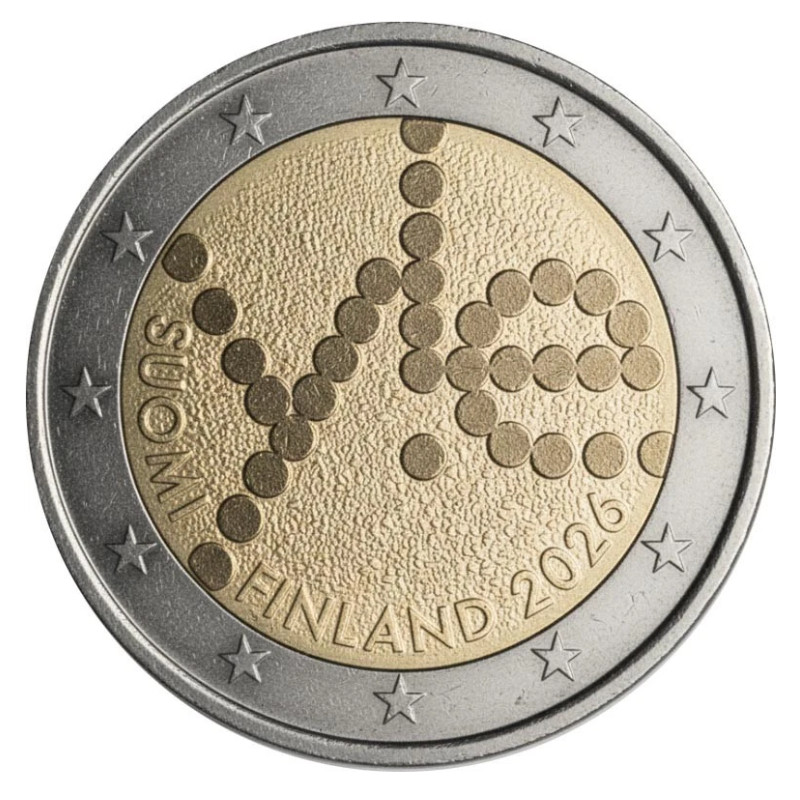 2 euros commémorative Finlande 2026 - Radiodiffusion.