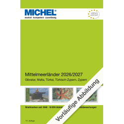 Catalogue de cotation Michel timbres de pays méditerranéennes 2026-2027.