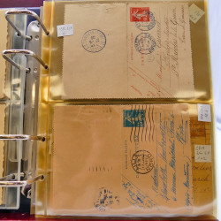 Lot d'entiers postaux et PAP de France en un album.