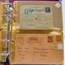 Lot d'entiers postaux et PAP de France en un album.