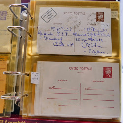 Lot d'entiers postaux et PAP de France en un album.