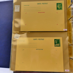 Lot d'entiers postaux et PAP de France en un album.