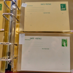 Lot d'entiers postaux et PAP de France en un album.