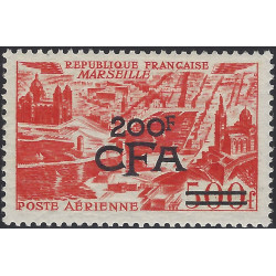 La Réunion Marseille timbre poste aérienne CFA N°50 neuf**.