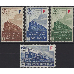 Timbres colis postaux de France N°200-203 série neuf**.