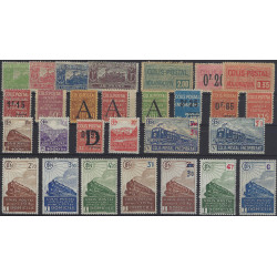 Colis postaux de France lot de 28 timbres neufs 1901-1945.