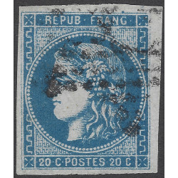 Bordeaux timbre de France N°46A oblitéré.
