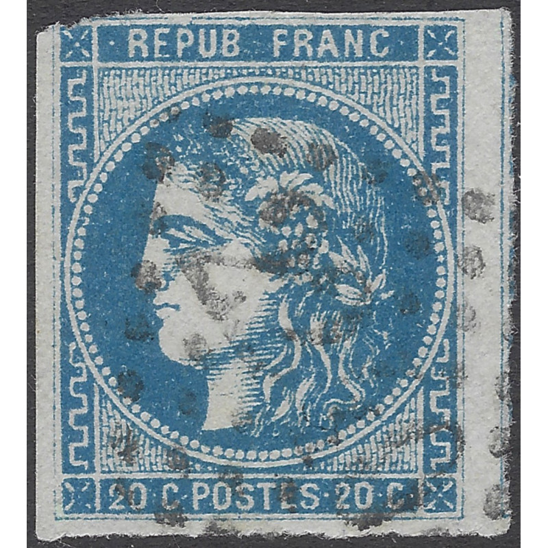 Bordeaux timbre de France N°46A oblitéré.