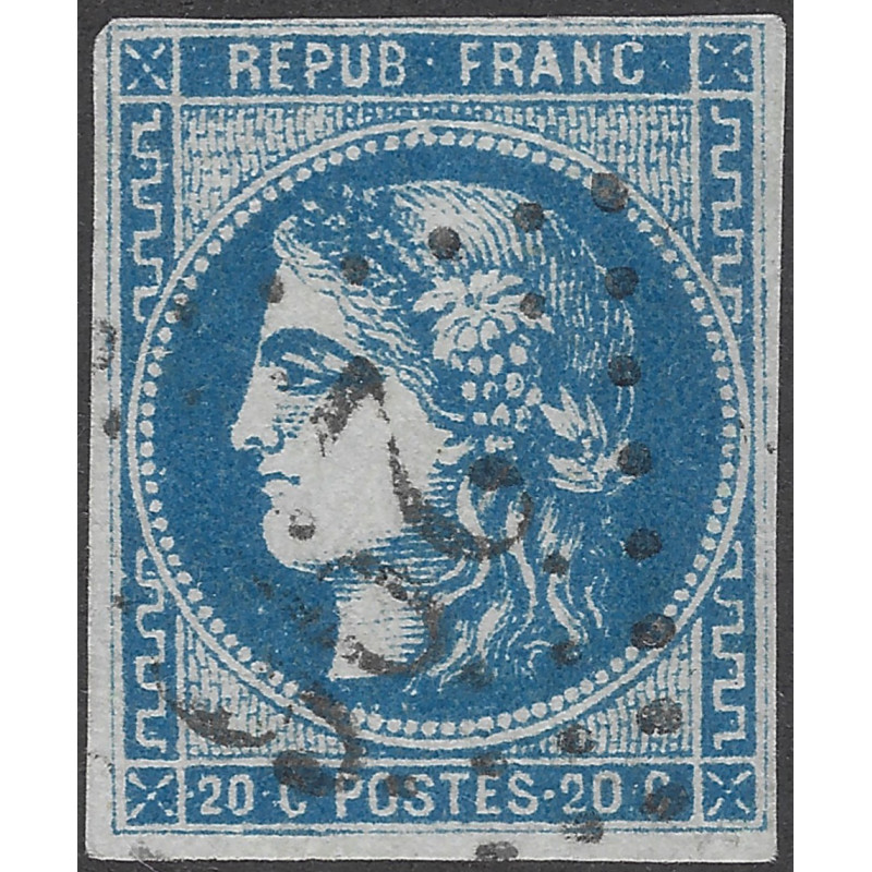 Bordeaux timbre de France N°46A oblitéré.