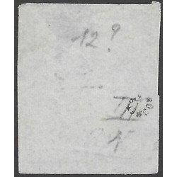Bordeaux timbre de France N°46Ac bleu gris oblitéré.