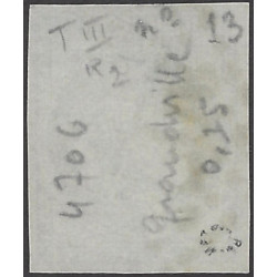 Bordeaux timbre de France N°46Aa bleu clair oblitéré.