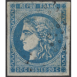 Bordeaux timbre de France N°46A oblitéré.