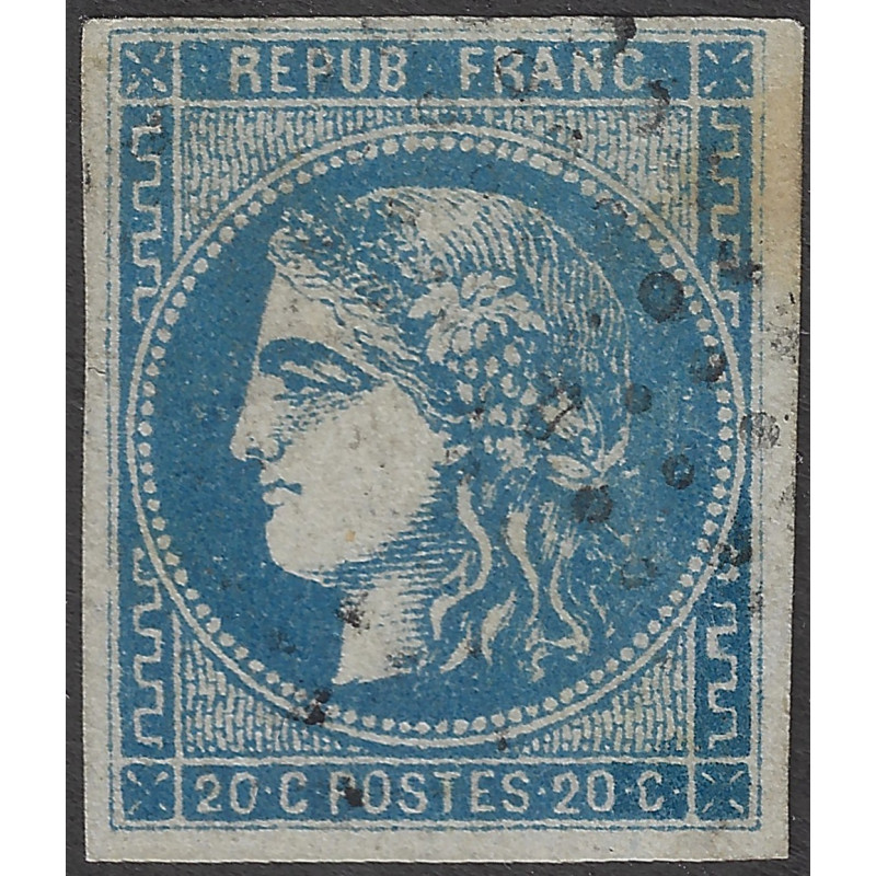 Bordeaux timbre de France N°46A oblitéré.