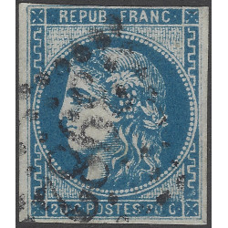 Bordeaux timbre de France N°46A oblitéré.
