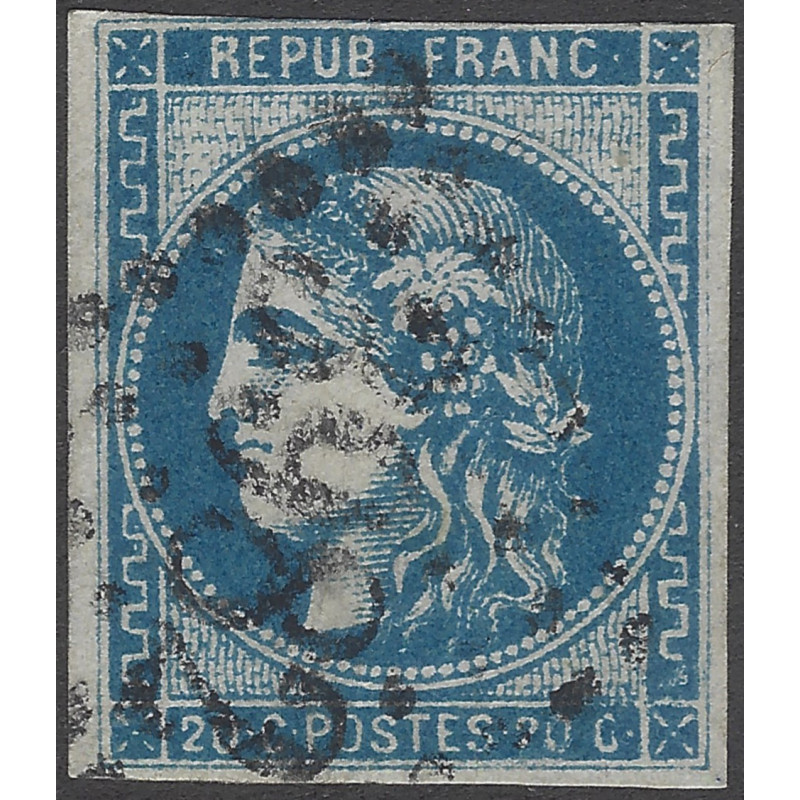 Bordeaux timbre de France N°46A oblitéré.