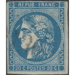 Bordeaux timbre de France N°46B variété oblitéré.