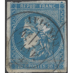 Bordeaux timbre de France N°46B oblitéré cachet à date T17.