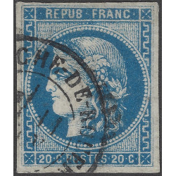 Bordeaux timbre de France N°46B oblitéré cachet à date T17.