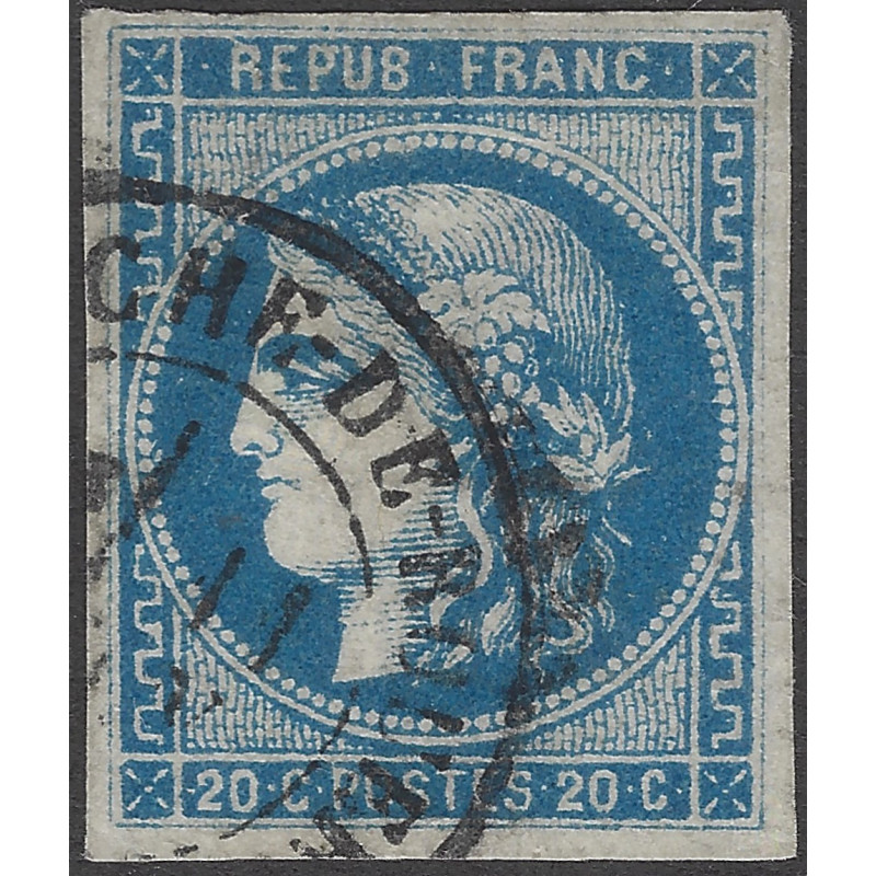 Bordeaux timbre de France N°46B oblitéré cachet à date T17.