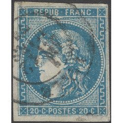 Bordeaux timbre de France N°46B oblitéré cachet à date T17.