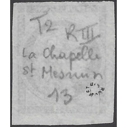 Bordeaux timbre de France N°45Cf bleu verdâtre foncé oblitéré.