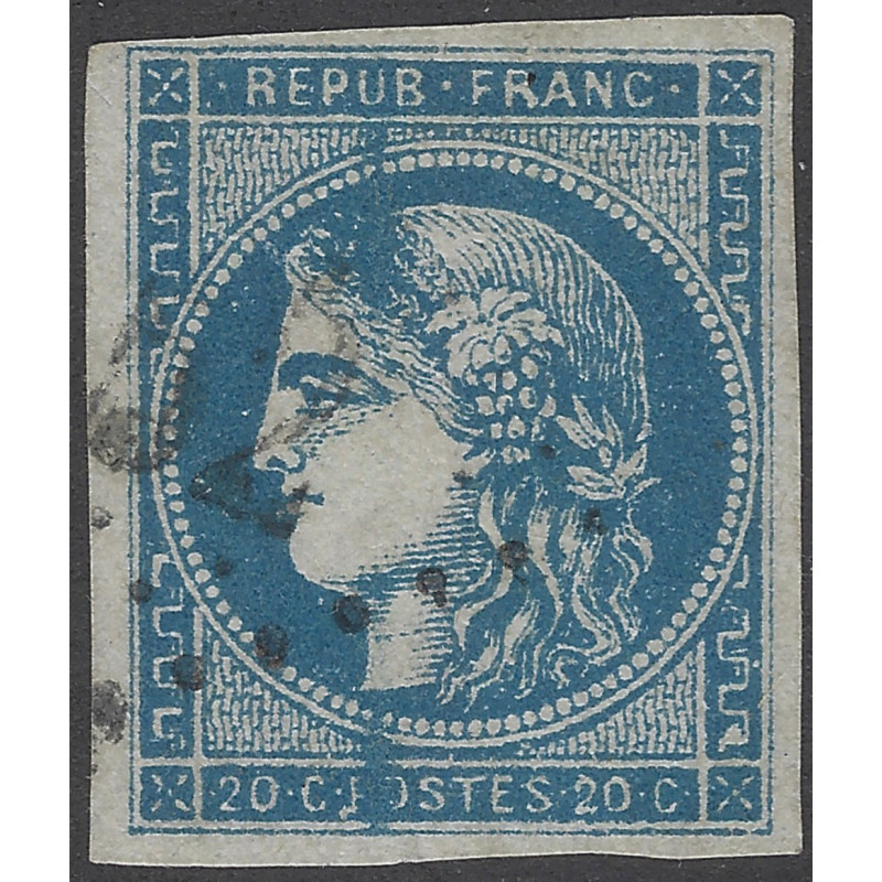 Bordeaux timbre de France N°45C variété oblitéré.