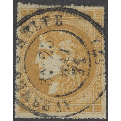 Bordeaux timbre de France N°43B oblitéré percé en lignes.