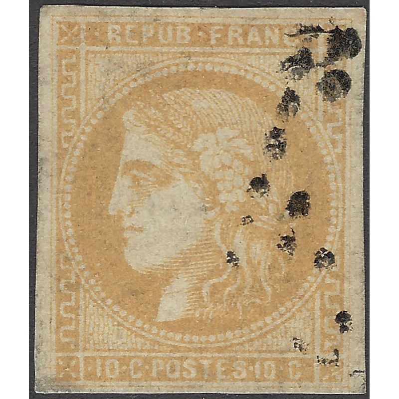 Bordeaux timbre de France N°43B oblitéré.