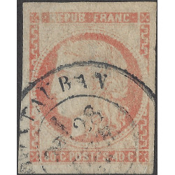 Bordeaux timbre de France N°48i orange clair oblitéré cachet à date T17.