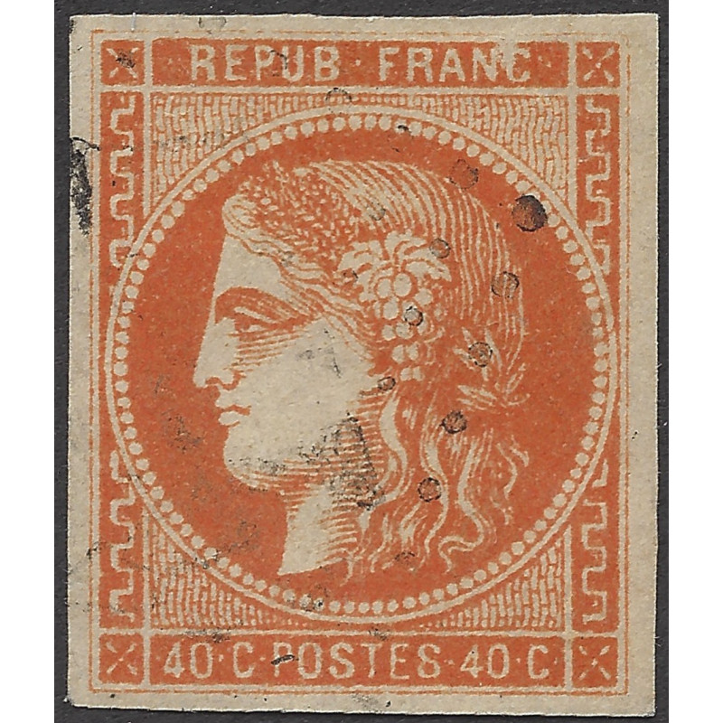 Bordeaux timbre de France N°48 oblitéré.